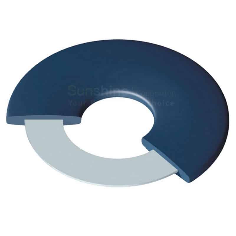 Rubber gasket with steel inserted