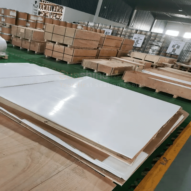 White ptfe sheet