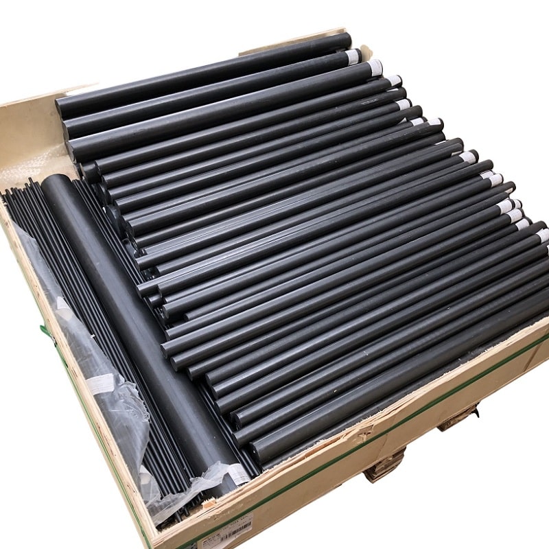 Black 10% Carbon Fiber Filled PTFE Rods